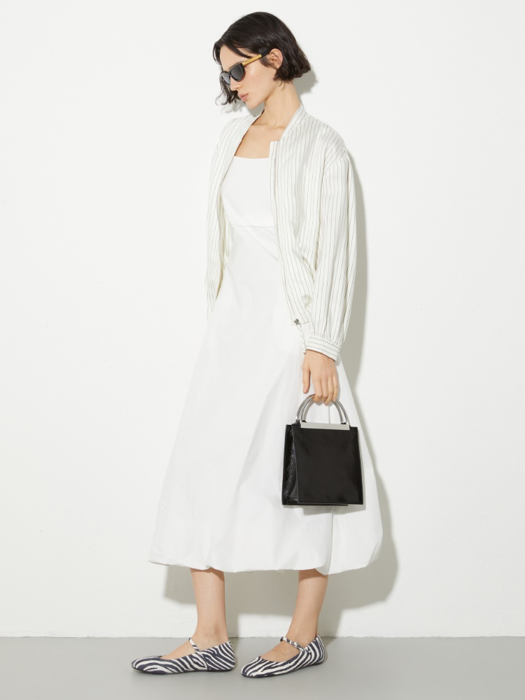 Cotton-poplin balloon midi dress - MAX&Co. - 4