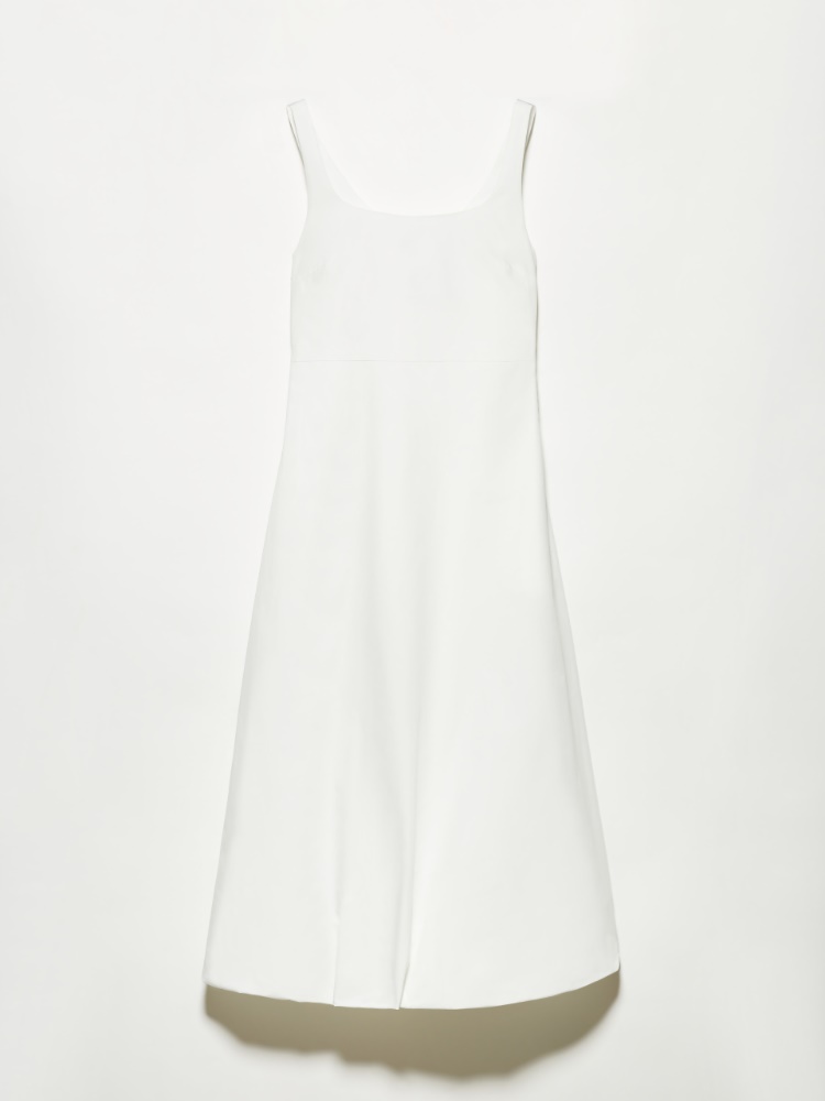 Poplin balloon dress - OPTICAL WHITE - MAX&Co.