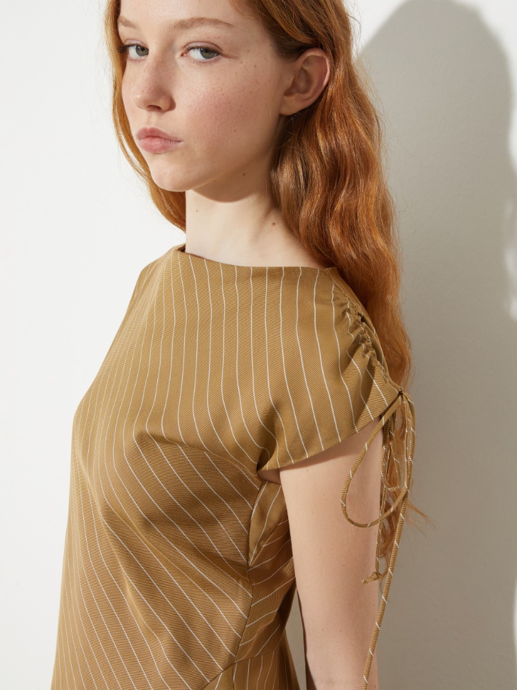 Pinstriped twill midi dress - MAX&Co. - 3