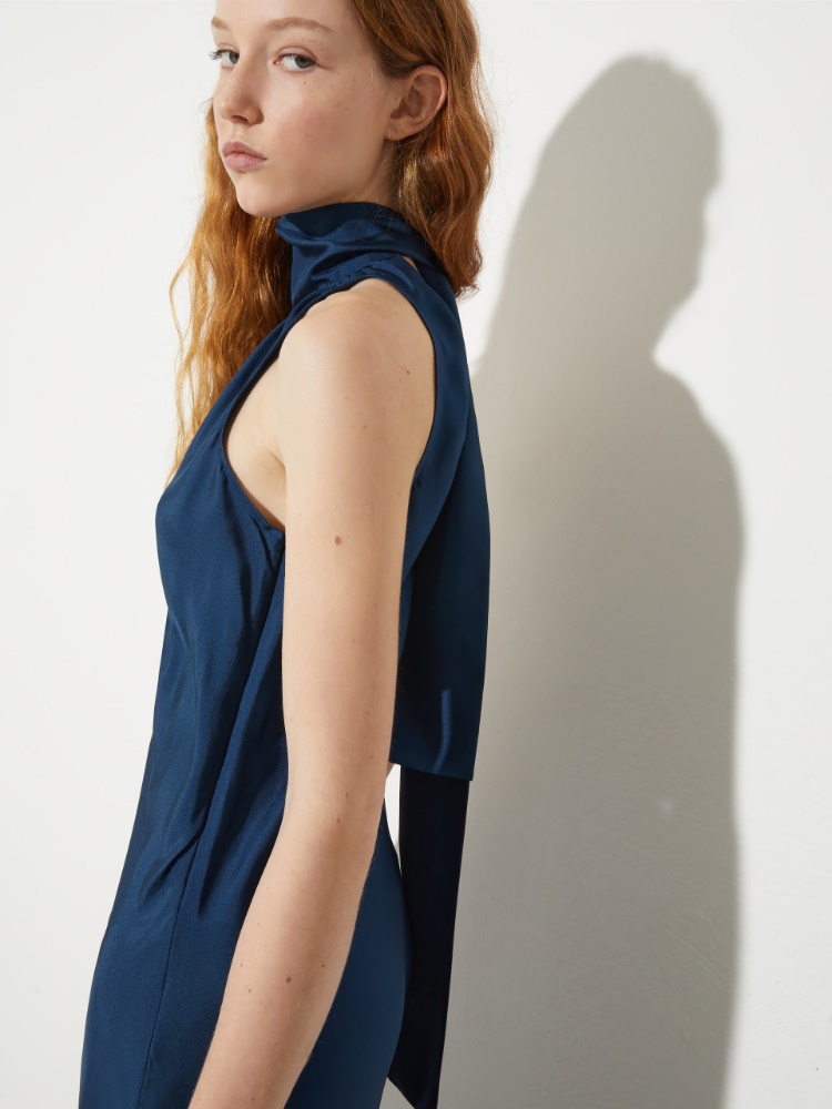 Floral-print silk-twill dress - MAX&Co. - 3