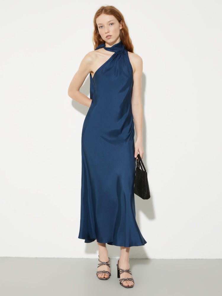 Floral-print silk-twill dress - MAX&Co. - 4