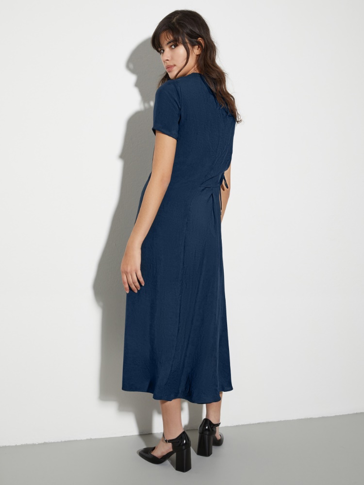 Crinkle-effect twill midi dress - MAX&Co. - 2