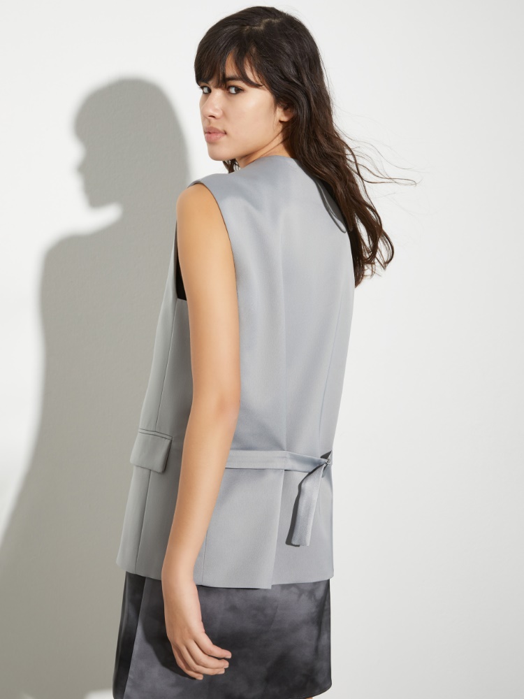 Sleeveless satin blazer - MAX&Co. - 2