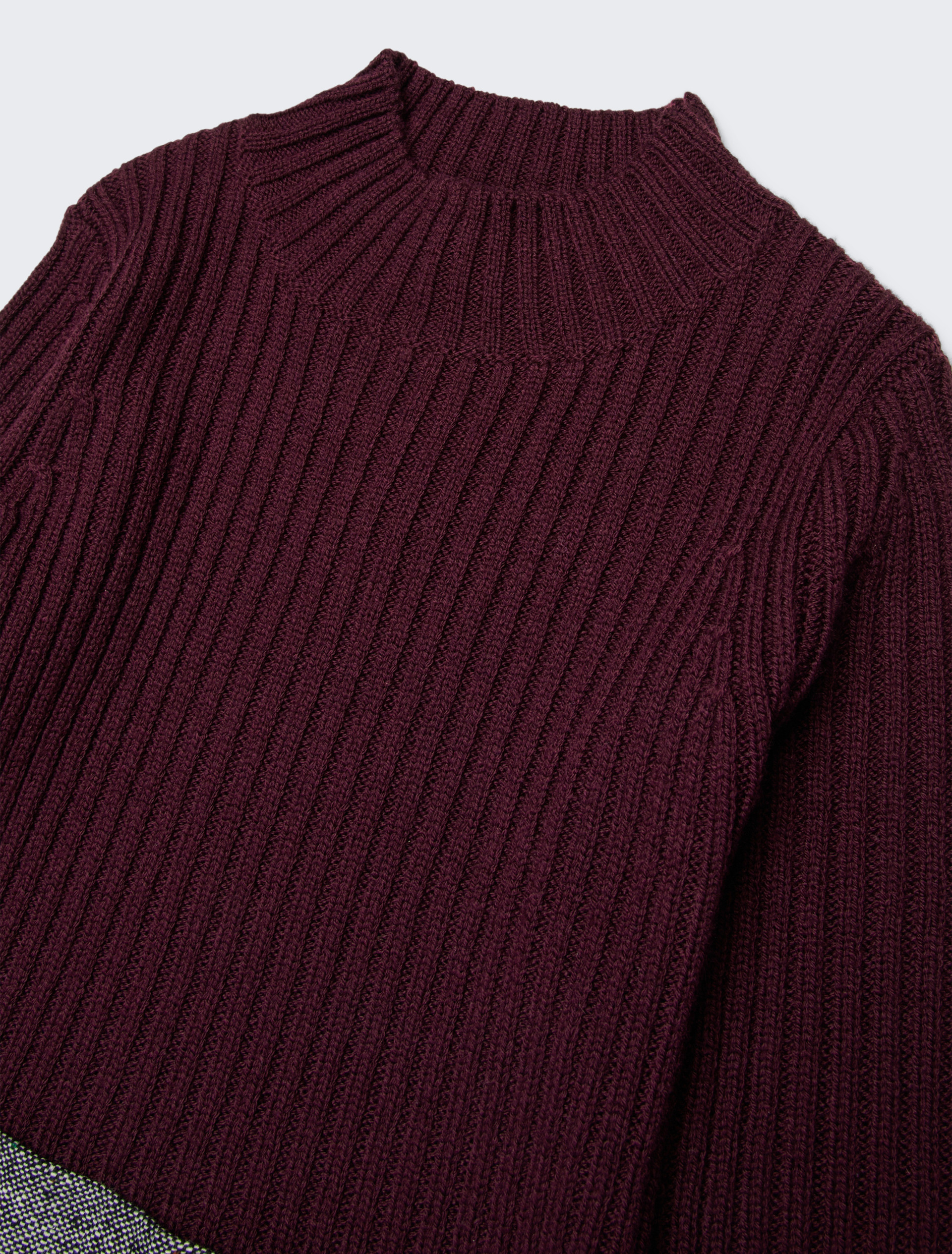 Knit and tweed mini dress KID, dark violet | MAX&Co. Knit and tweed mini dress KID - DARK VIOLET - MAX&Co.