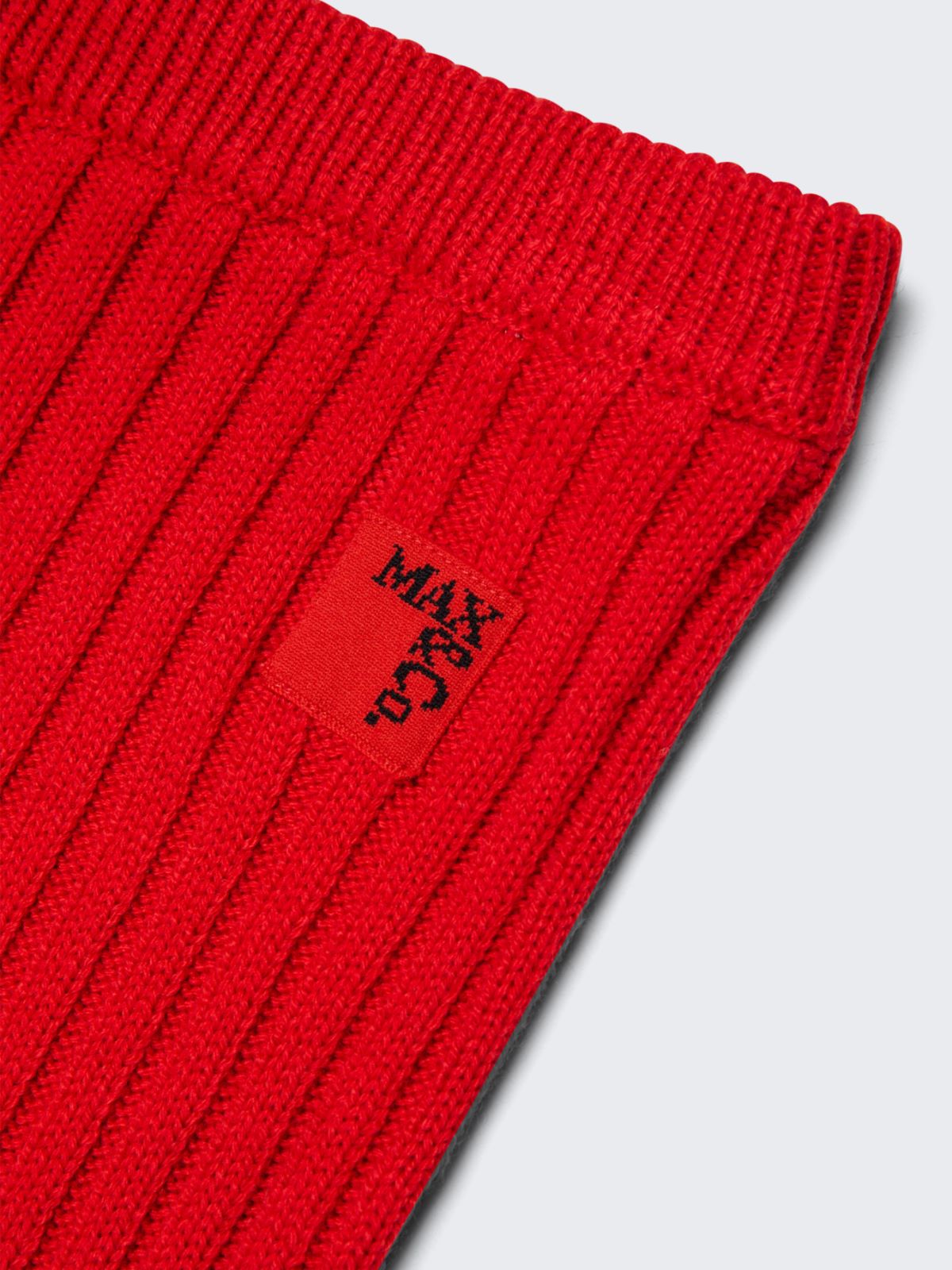 Ribbed wool blend knit pants KID - RED - MAX&Co. - 5