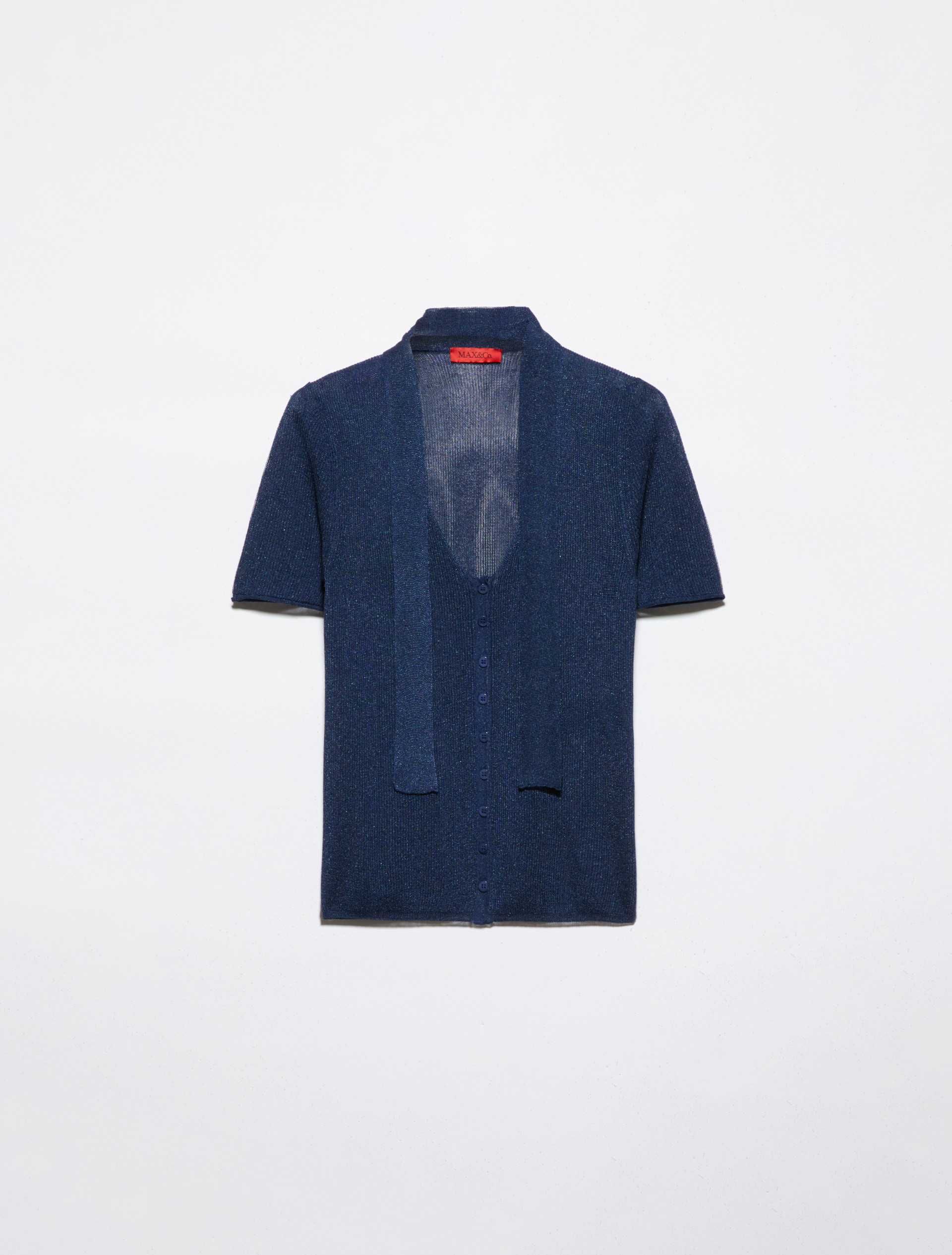 Cárdigan con detalle de bufanda, azul | MAX&Co. Cárdigan con detalle de bufanda - AZUL - MAX&Co. - 5