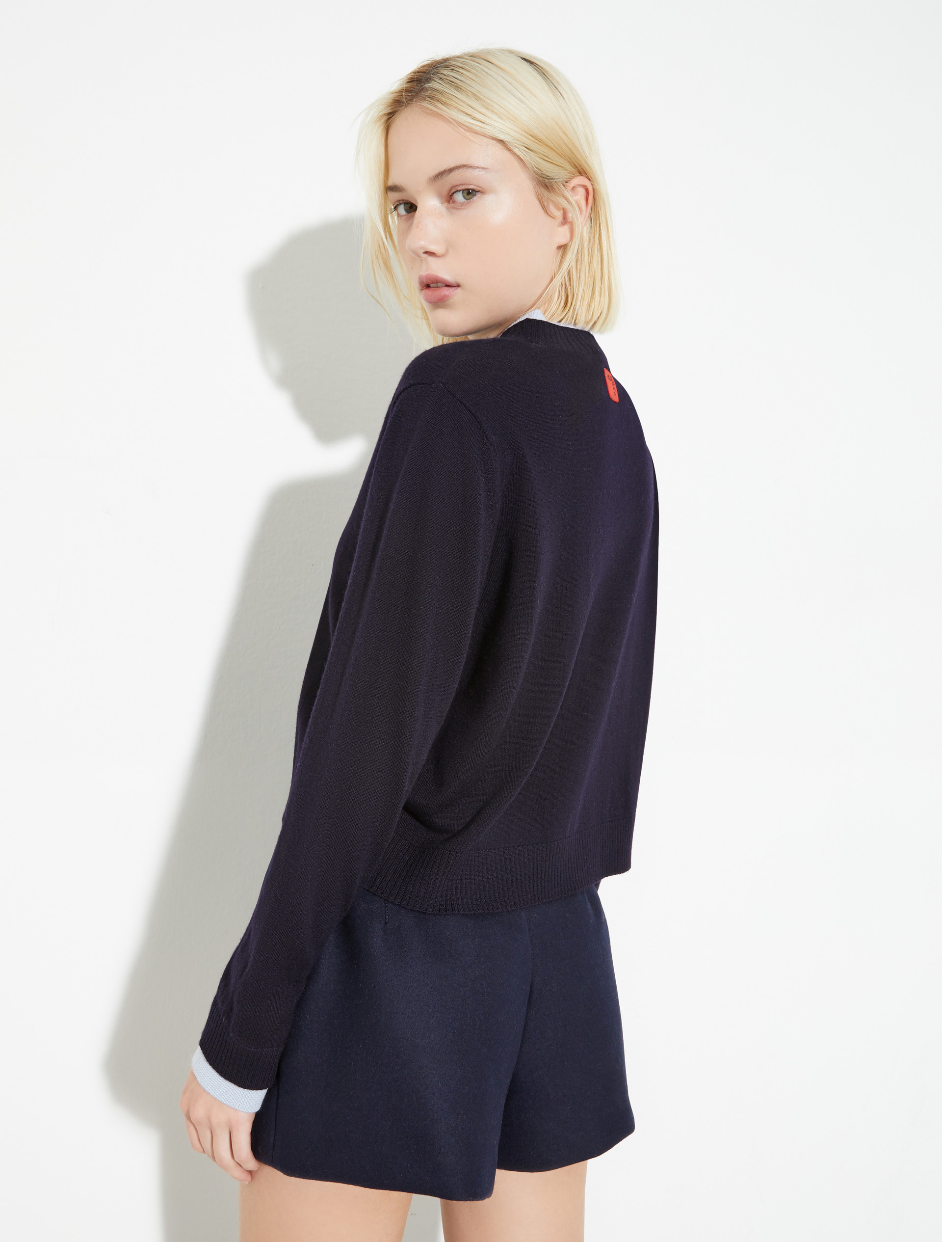 [フォーチェ]  ピュア メリノウール カーディガン - NAVY - MAX&Co. - 2