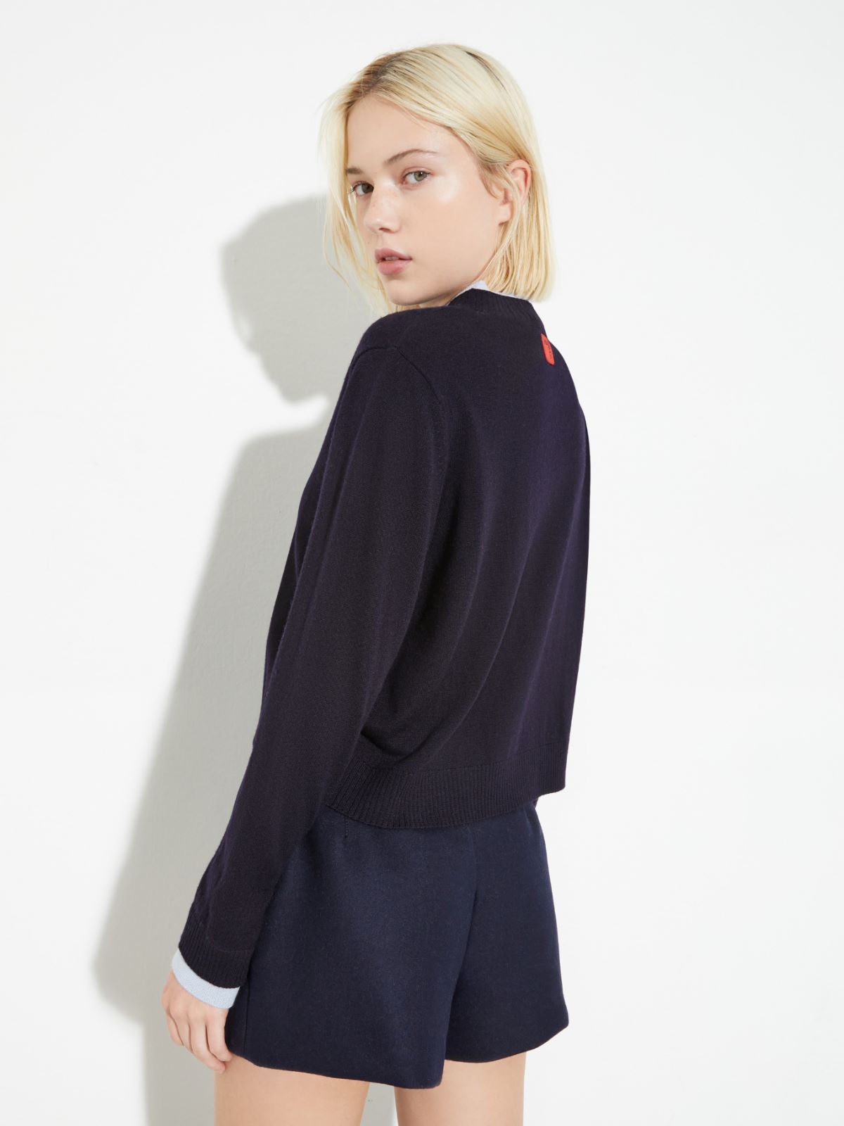 [フォーチェ]  ピュア メリノウール カーディガン - NAVY - MAX&Co. - 2