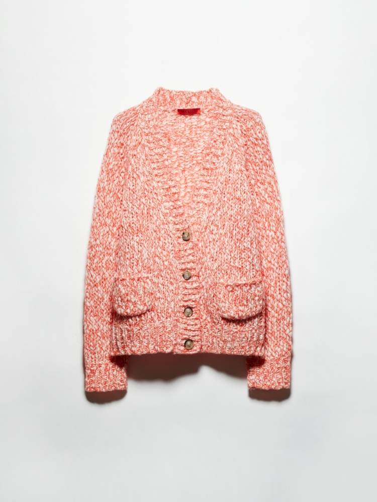 Cárdigan de lana y alpaca - ROJO - MAX&Co.