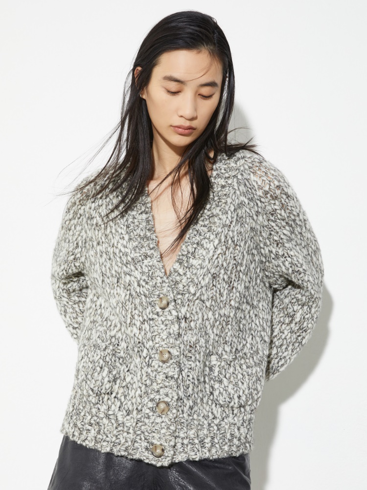 Cárdigan de lana y alpaca - NEGRO - MAX&Co.