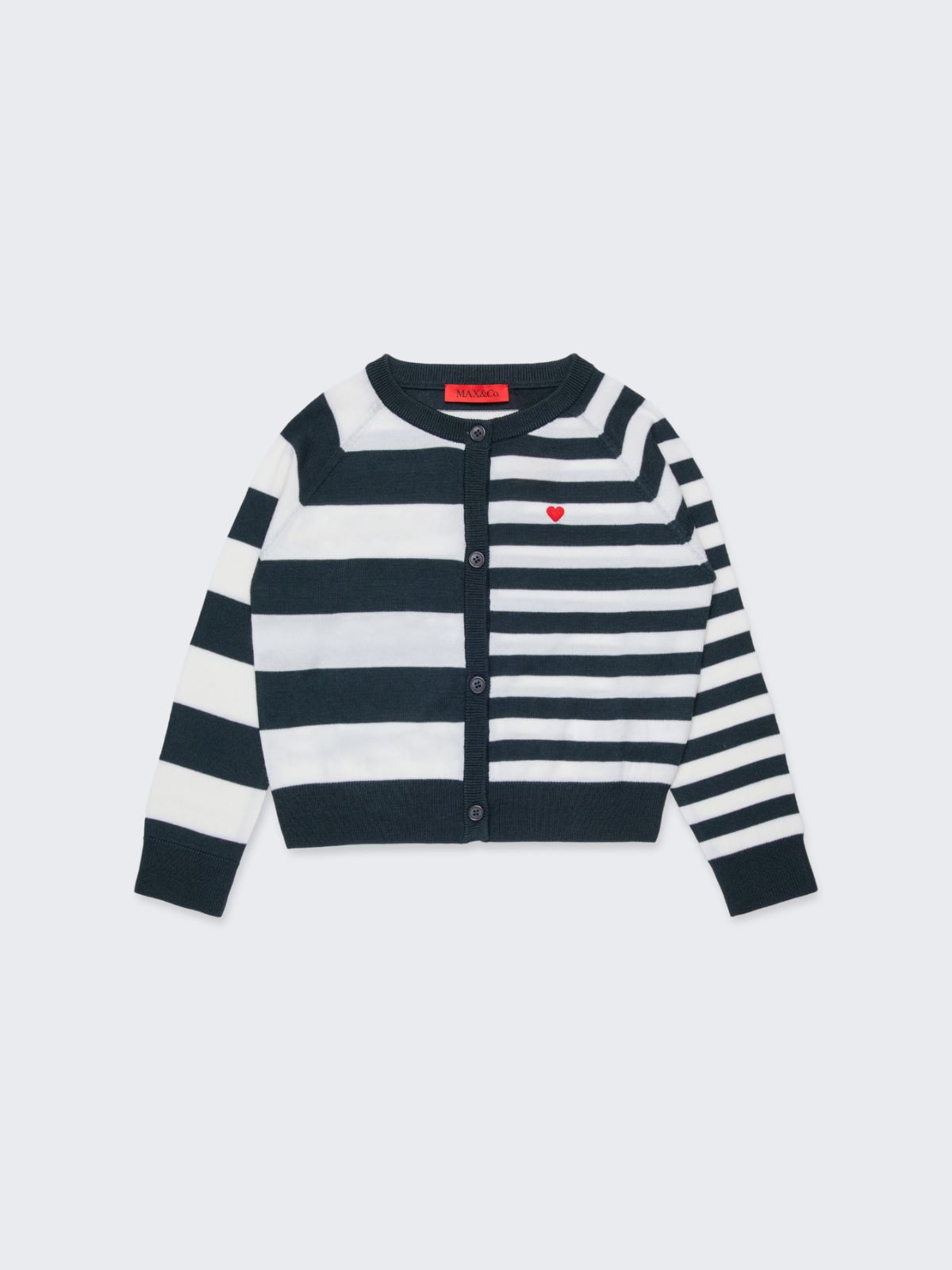 Striped wool-blend cardigan KID - GREY - MAX&Co. - 3