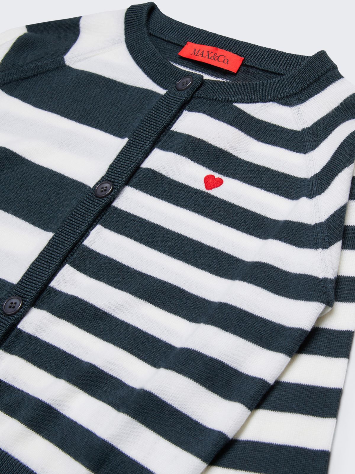 Striped wool-blend cardigan KID - GREY - MAX&Co.