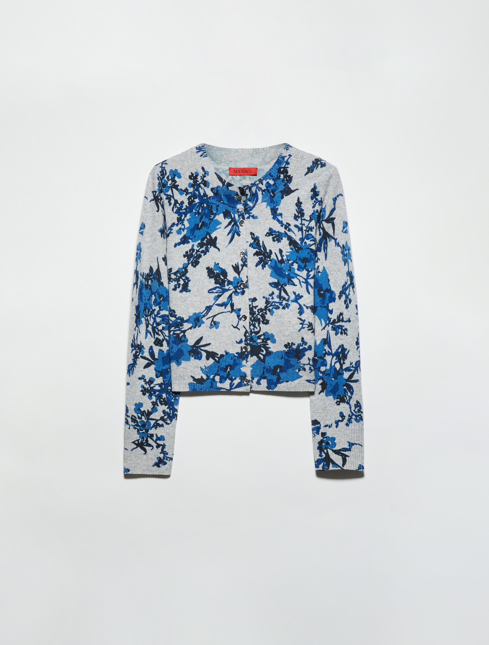 Cárdigan con estampado floral, gris melange | MAX&Co. Cárdigan con estampado floral - GRIS MELANGE - MAX&Co. - 5