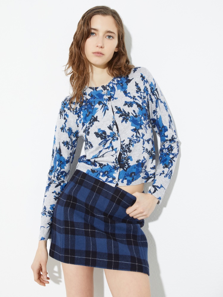 Cárdigan con estampado floral - GRIS MELANGE - MAX&Co.