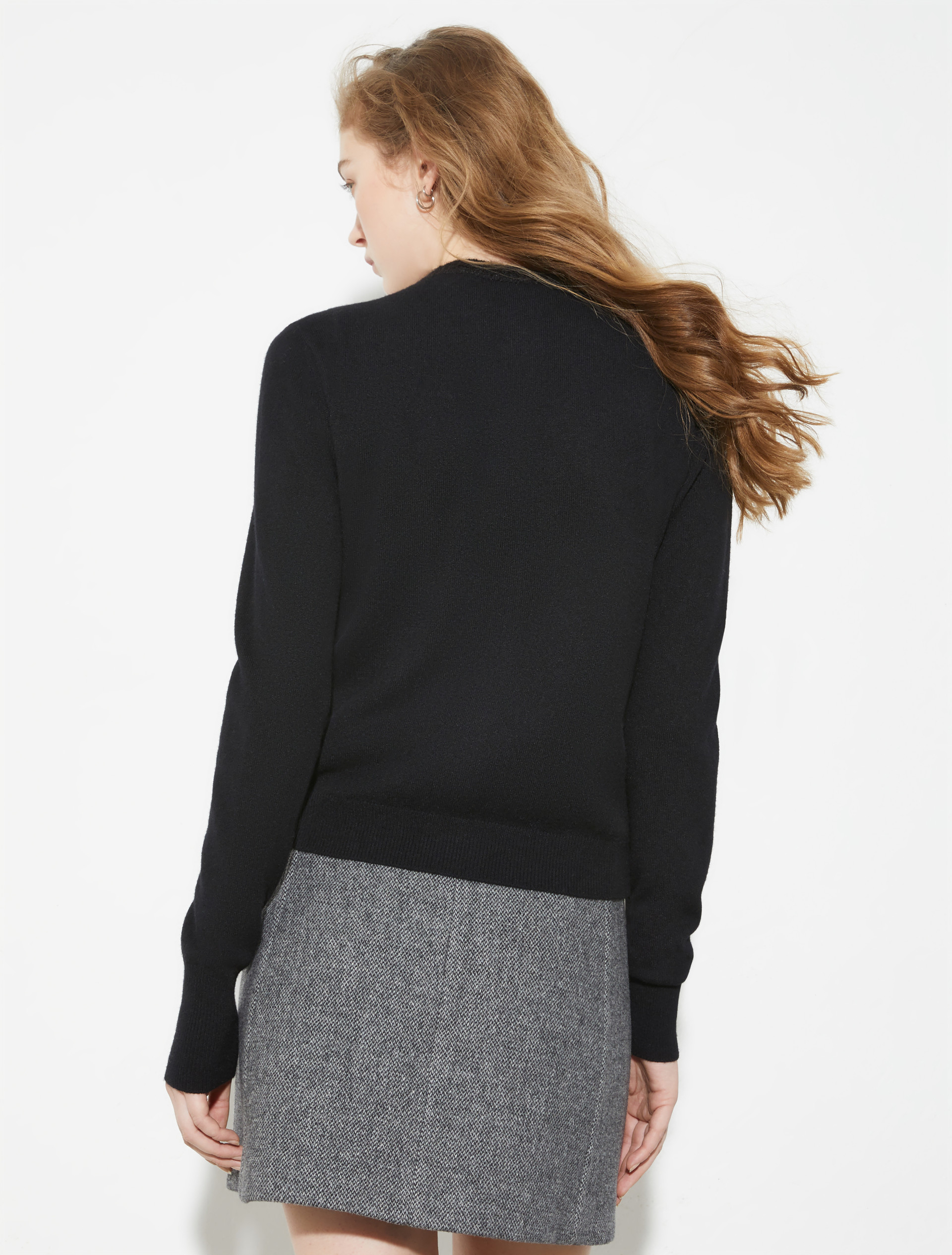 Cardigan con appliqué floreali - NERO - MAX&Co. - 2