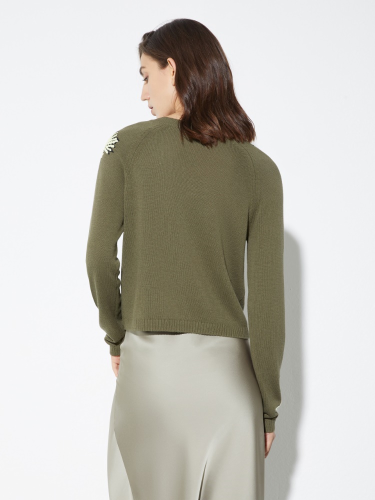 Cardigan mit Blumenstickerei - MAX&Co. - 2