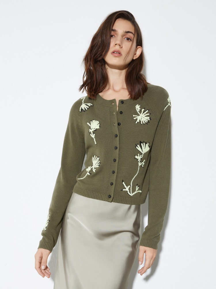 Cardigan mit Blumenstickerei - MAX&Co. - 3