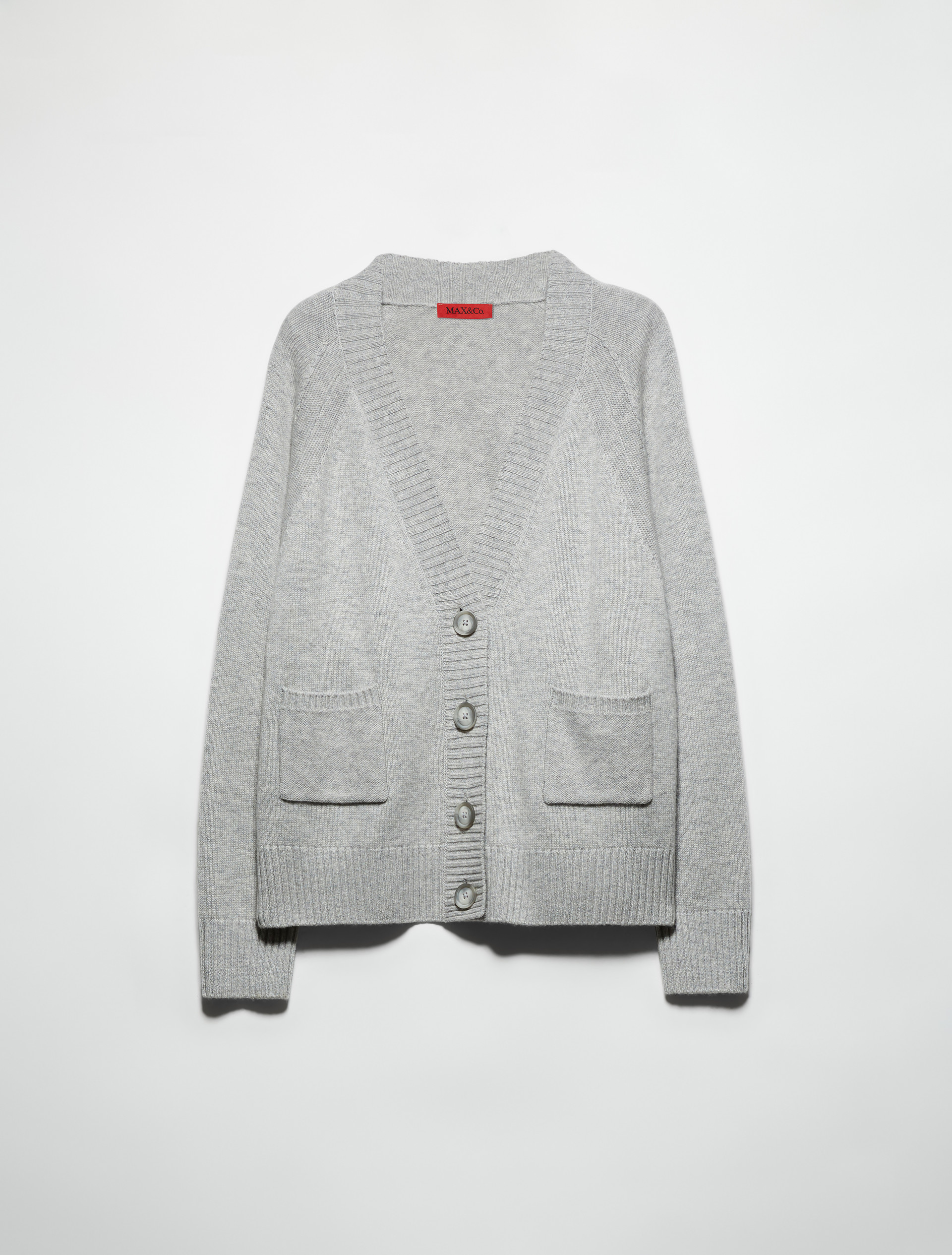 Cárdigan de lana y cachemira, gris melange | MAX&Co. Cárdigan de lana y cachemira - GRIS MELANGE - MAX&Co. - 5