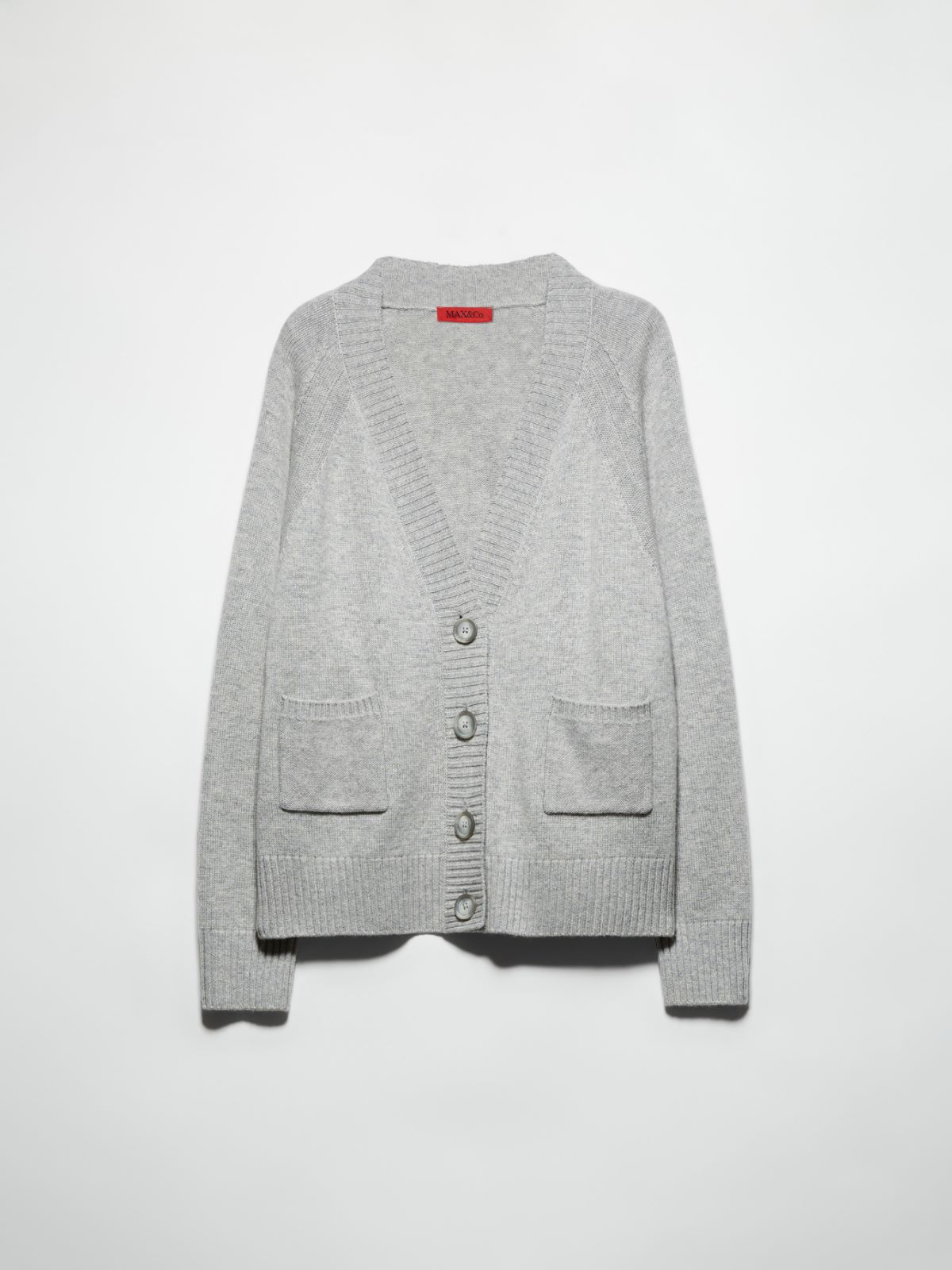 Cardigan aus Wolle und Kaschmir - MELANGE GRAU - MAX&Co. - 5