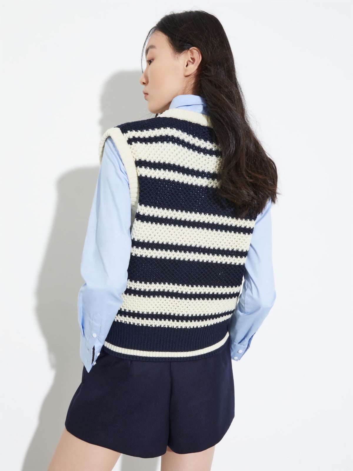 Striped knitted gilet - MILK - MAX&Co. - 2
