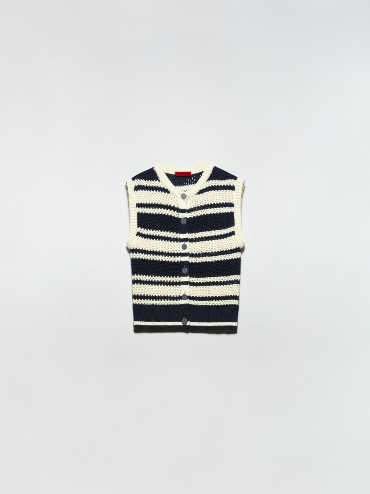 Striped knitted gilet - MILK - MAX&Co. - 5