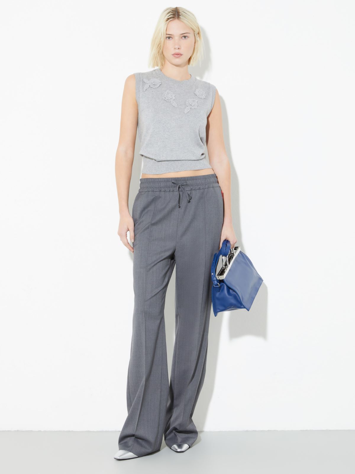 [メリス]  コットン カシミヤ ジレ - MELANGE GREY - MAX&Co. - 5