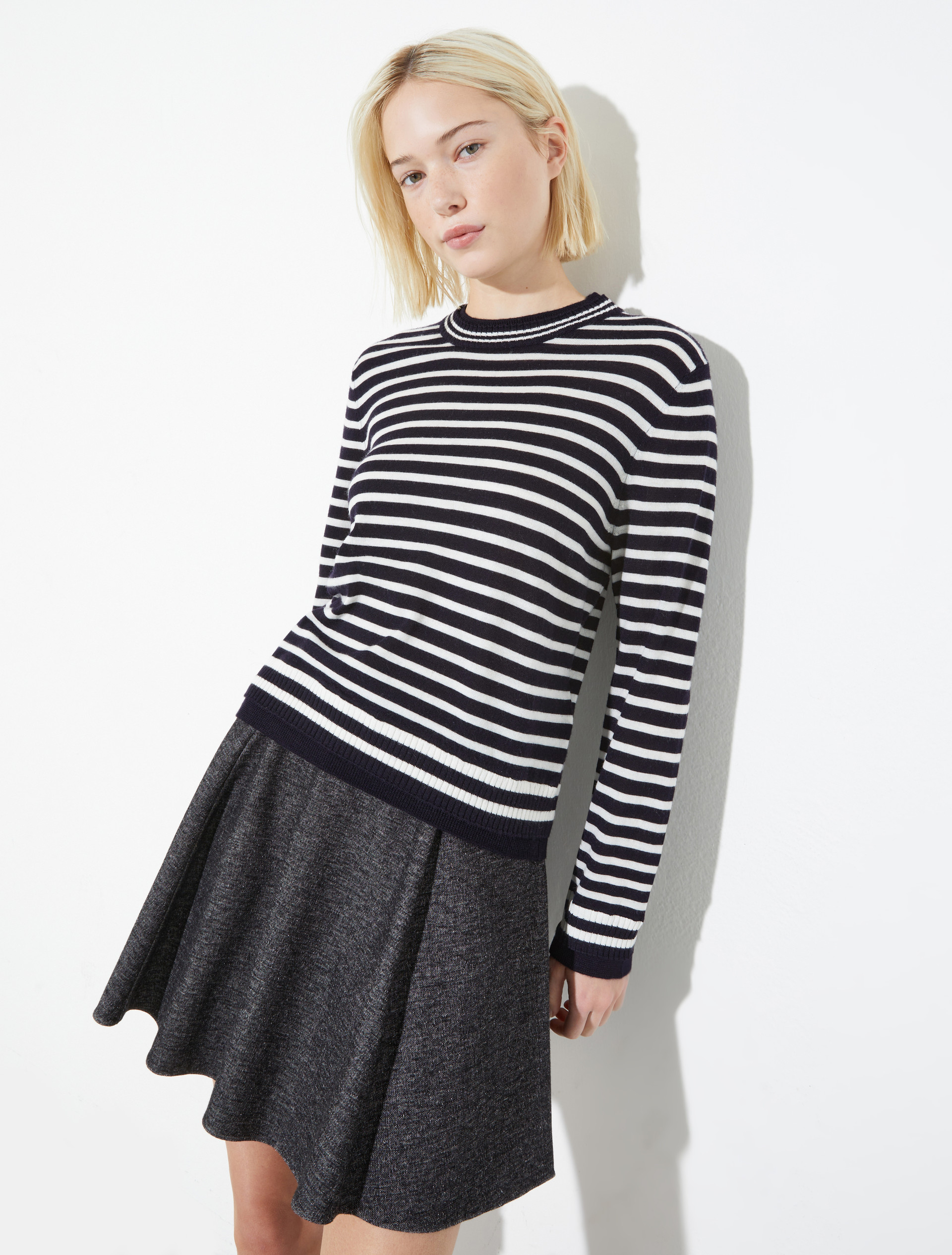 Pure merino wool jumper, navy | MAX&Co. Pure merino wool jumper - NAVY - MAX&Co.