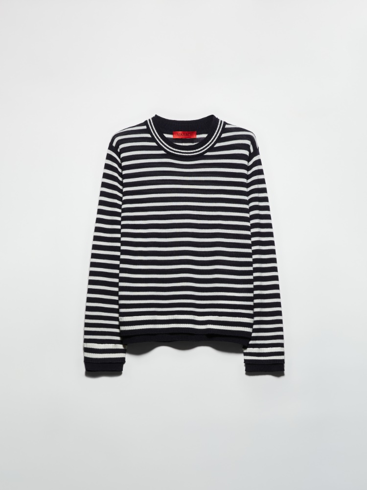 Pure merino wool jumper - NAVY - MAX&Co.