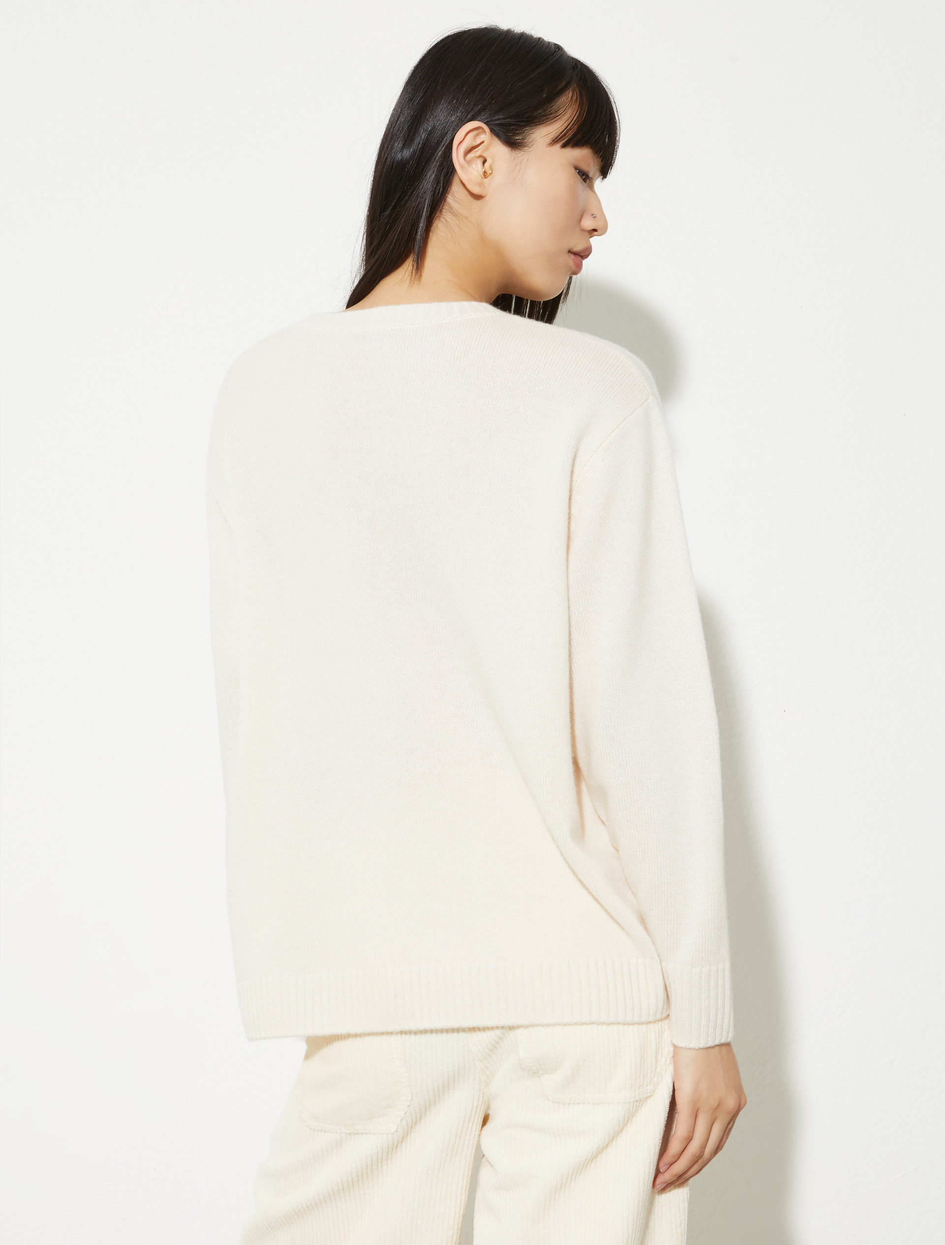 Jersey extragrande de lana y cachemira, blanco lana | MAX&Co. Jersey extragrande de lana y cachemira - BLANCO LANA - MAX&Co. - 2