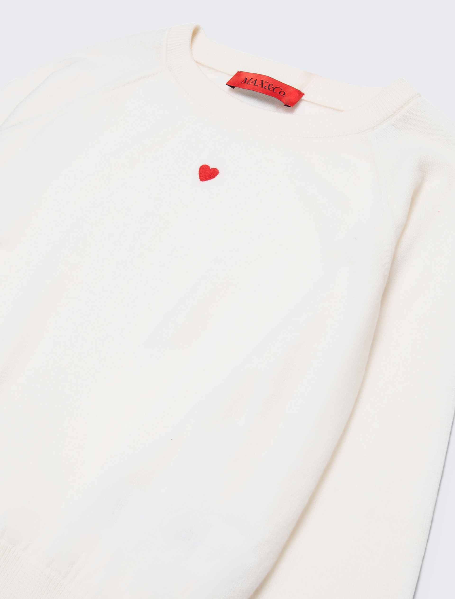 Wool crew-neck pullover KID, cream | MAX&Co. Wool crew-neck pullover KID - CREAM - MAX&Co.