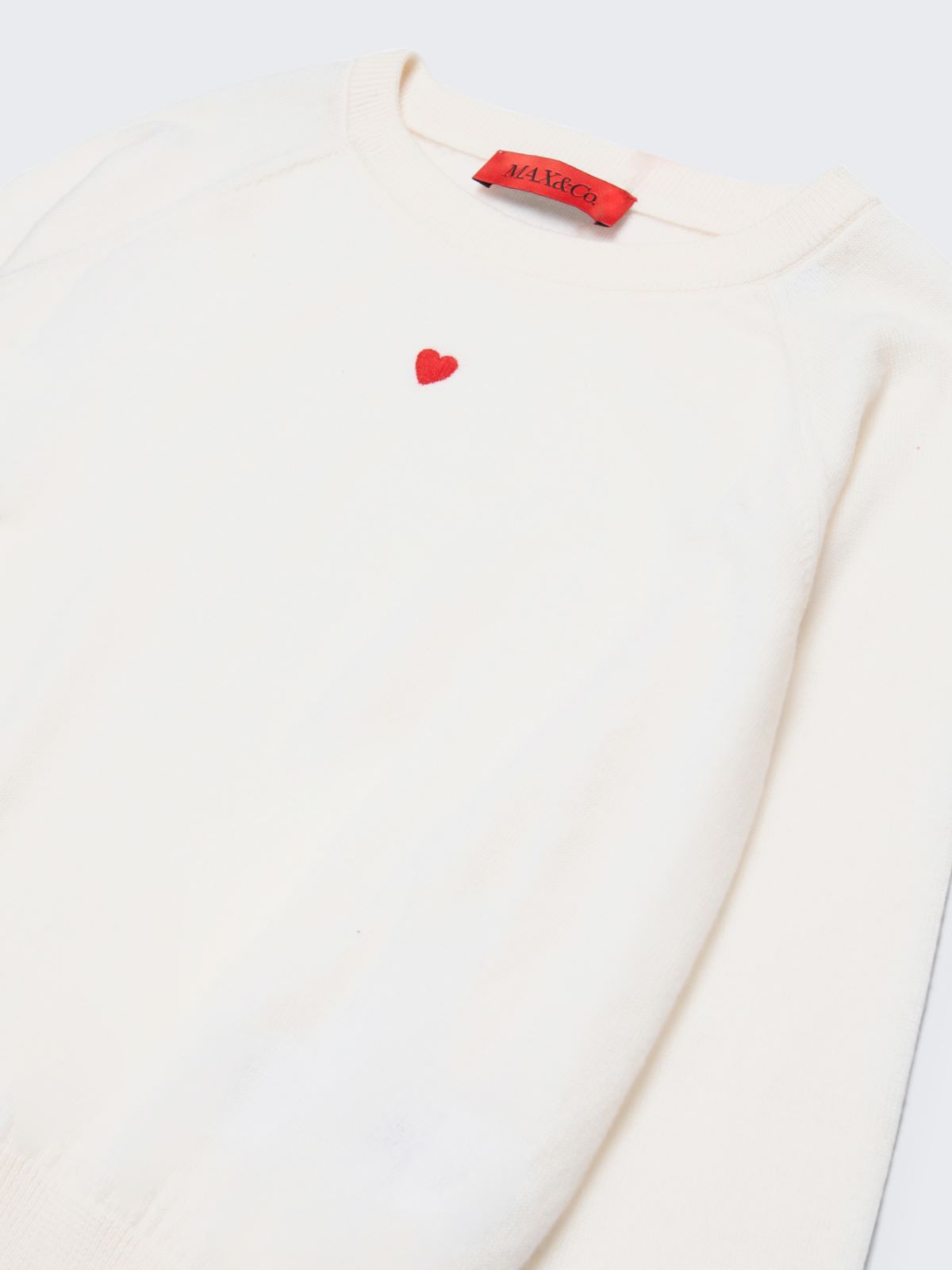 Wool crew-neck pullover KID - CREAM - MAX&Co.