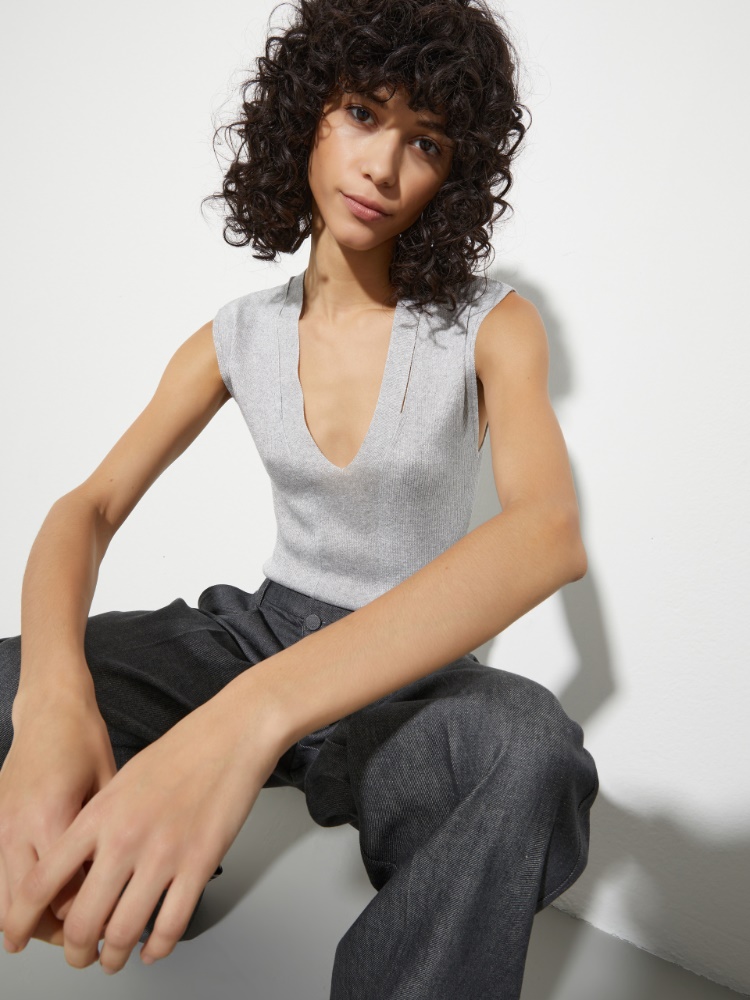 Geripptes T-Shirt mit Cut-outs - MAX&Co. - 3