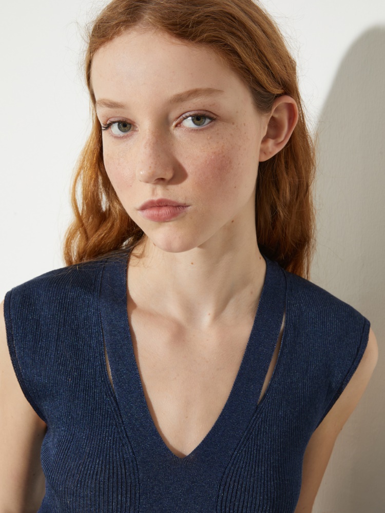 Geripptes T-Shirt mit Cut-outs - MAX&Co. - 3