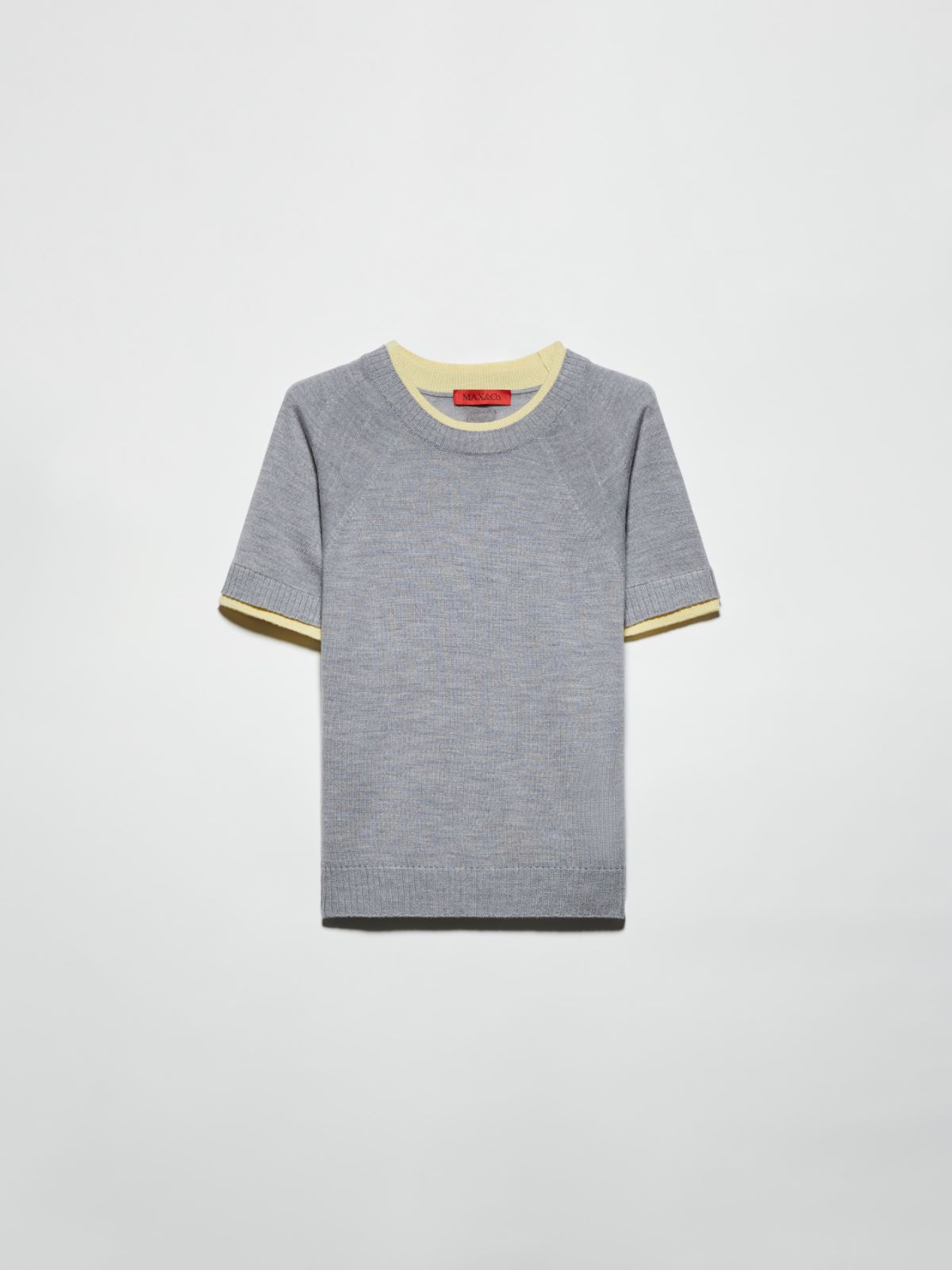 Pure merino wool T-shirt - MELANGE GREY - MAX&Co. - 5