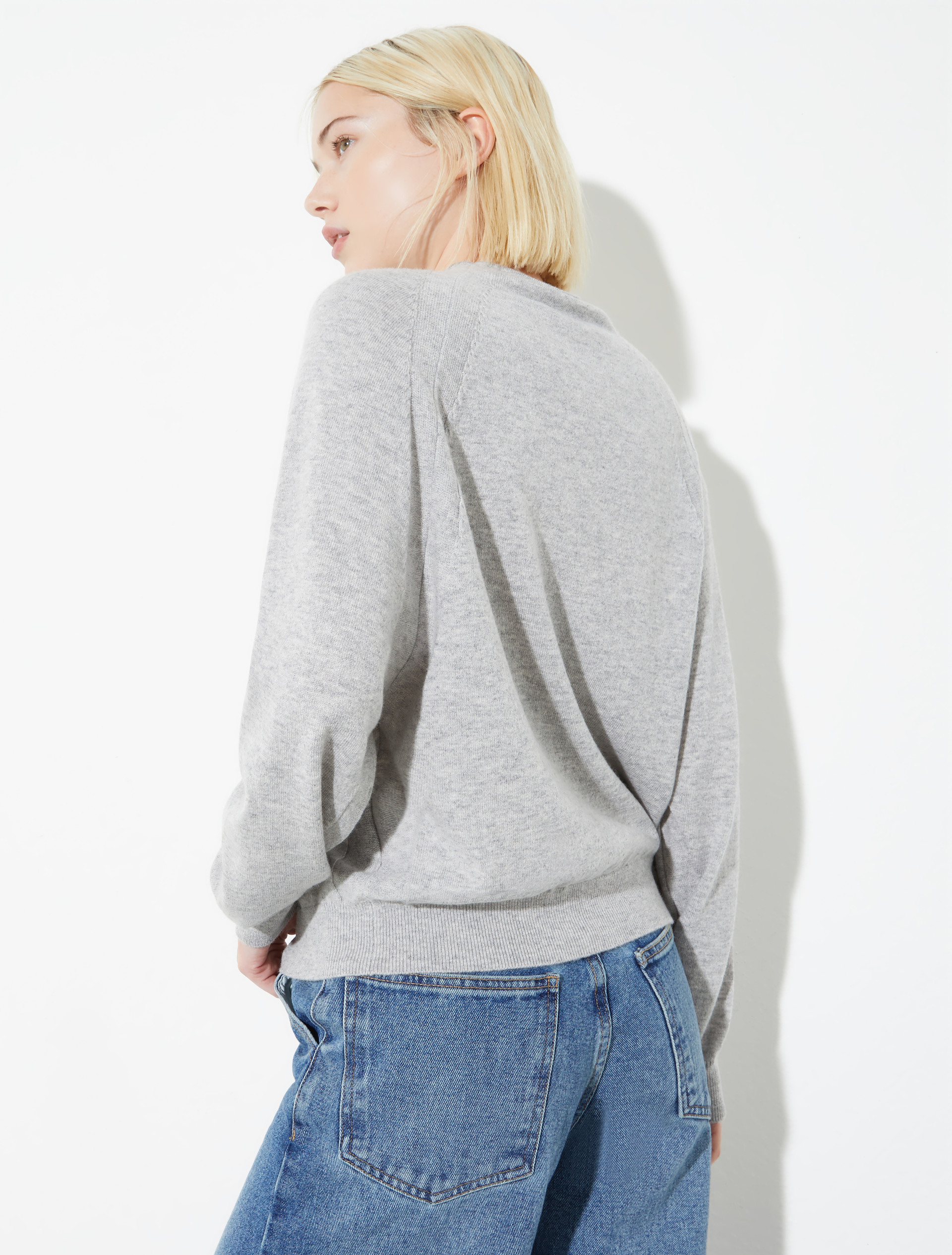 Wool and cashmere jumper, melange grey | MAX&Co. Wool and cashmere jumper - MELANGE GREY - MAX&Co. - 2