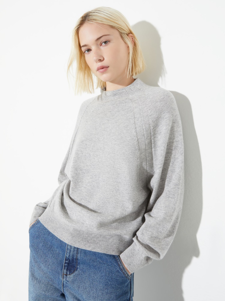 Jersey de lana y cachemira - GRIS MELANGE - MAX&Co.