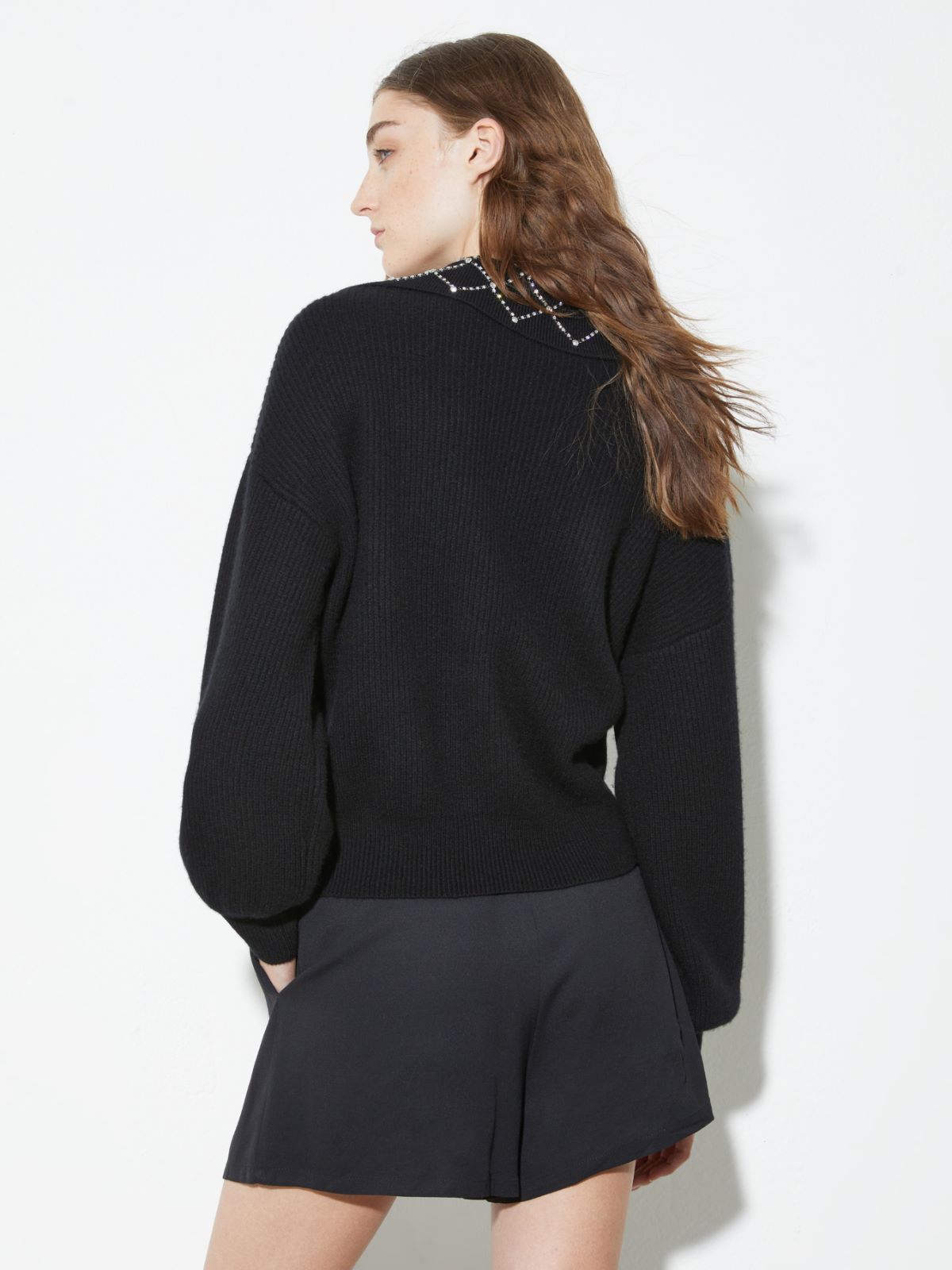 Pull avec broderies bijoux - NOIR - MAX&Co. - 2