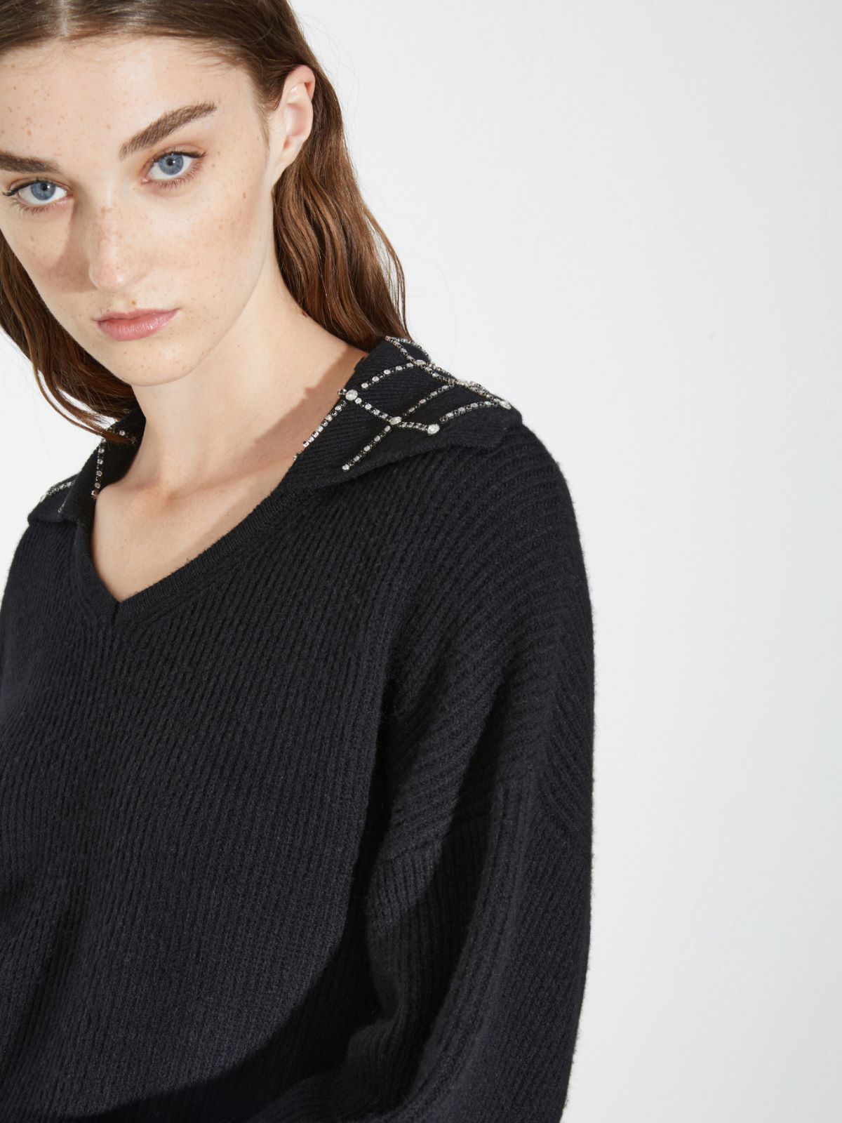 Pull avec broderies bijoux - NOIR - MAX&Co. - 3