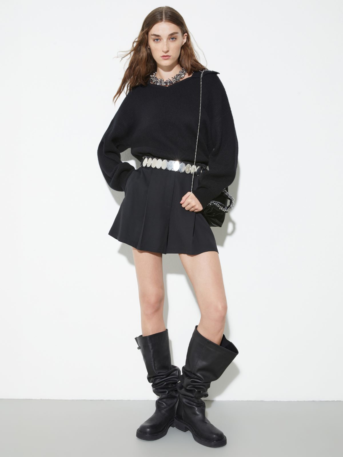 Pull avec broderies bijoux - NOIR - MAX&Co. - 4