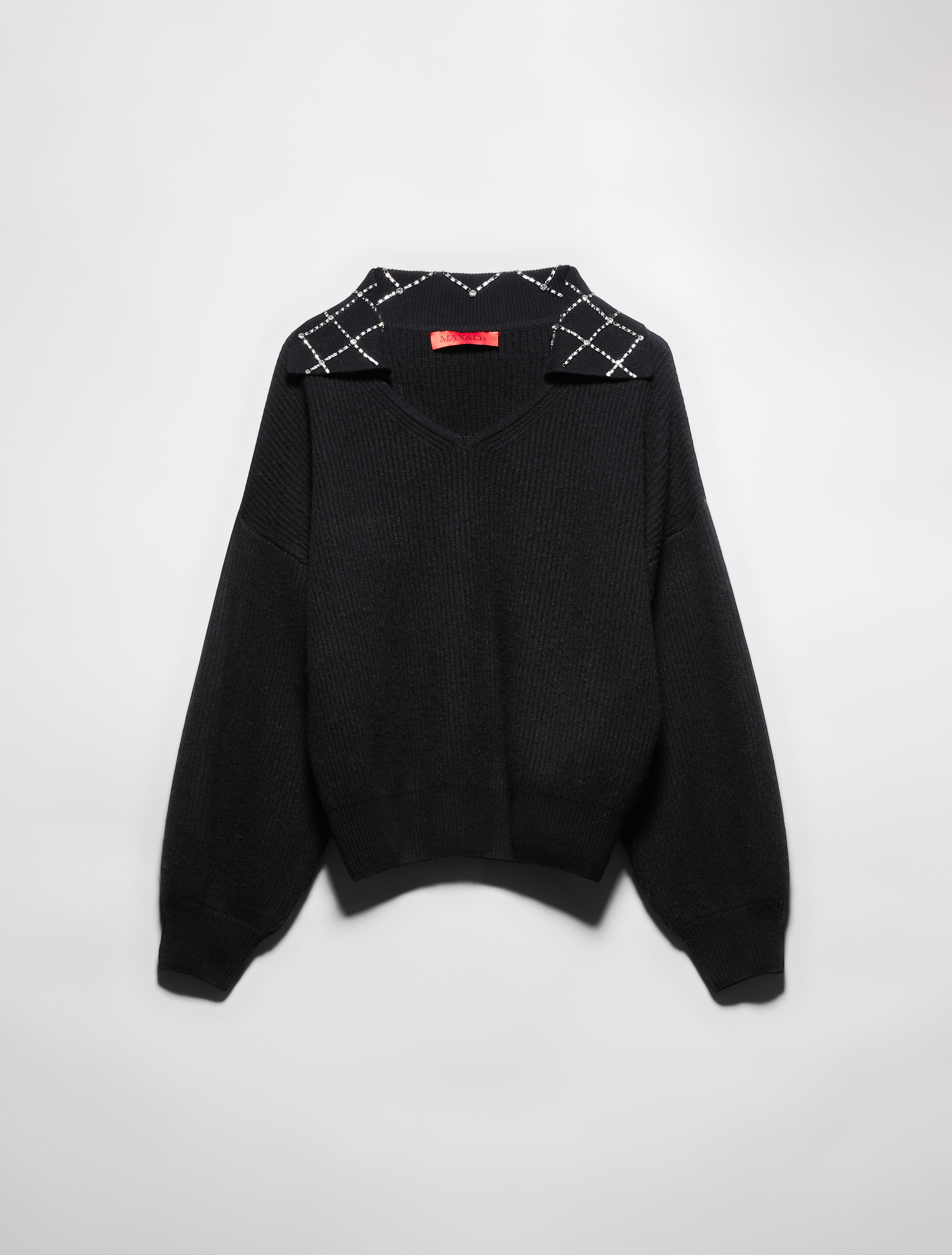 Pull avec broderies bijoux, noir | MAX&Co. Pull avec broderies bijoux - NOIR - MAX&Co. - 5
