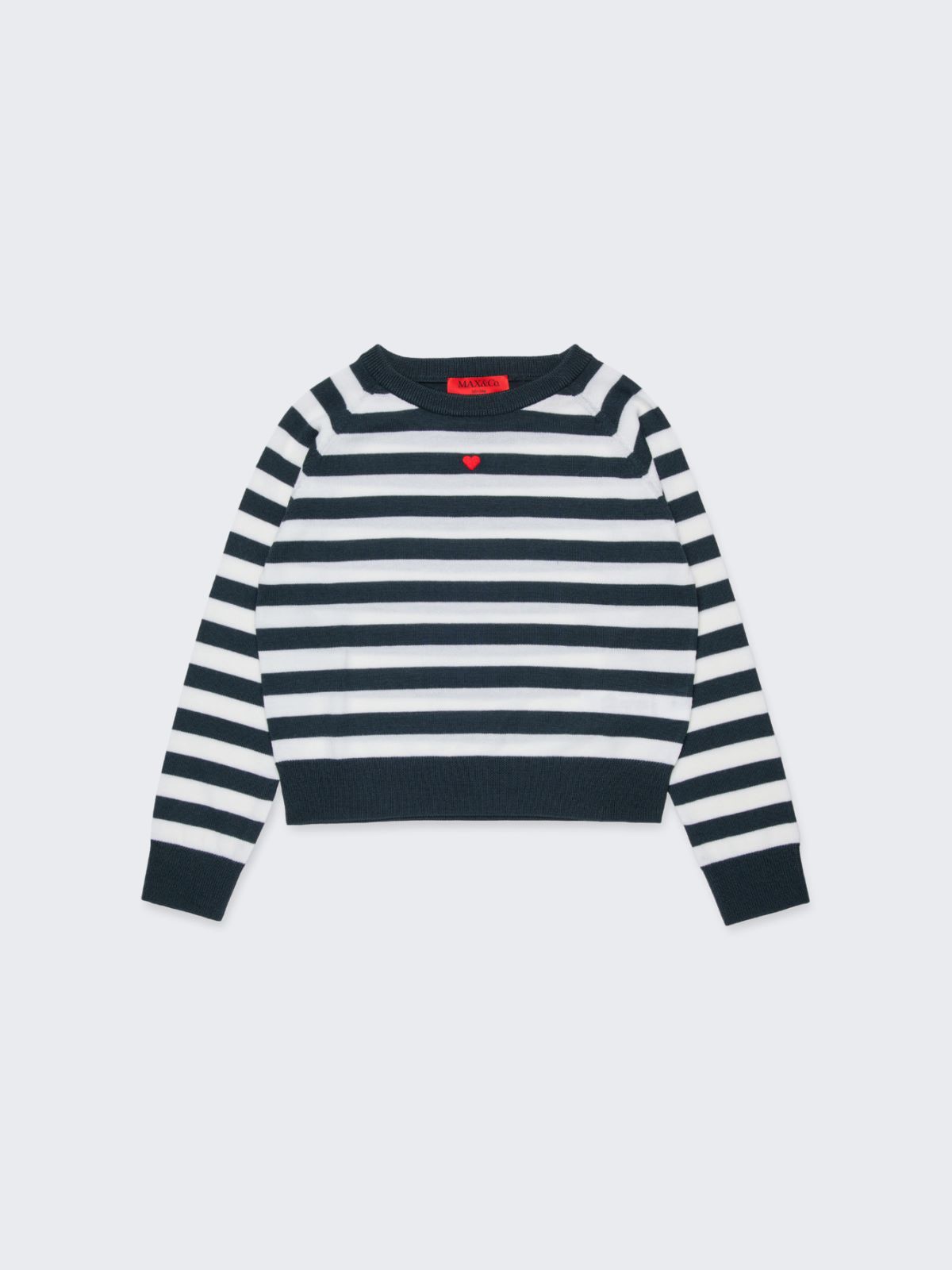 Pullover aus Wolle mit Rundhalsausschnitt KID, gris | MAX&Co. Pullover aus Wolle mit Rundhalsausschnitt KID - GRIS - MAX&Co. - 3