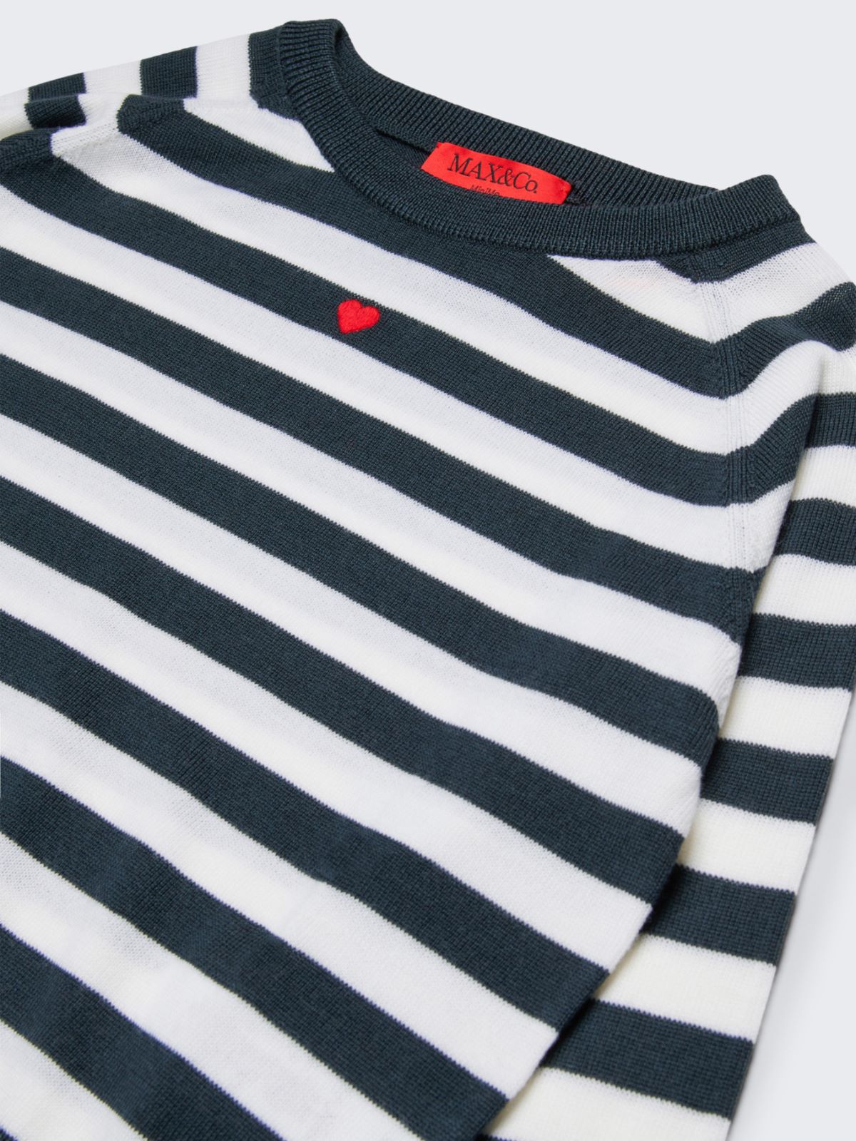 Pullover aus Wolle mit Rundhalsausschnitt KID, gris | MAX&Co. Pullover aus Wolle mit Rundhalsausschnitt KID - GRIS - MAX&Co.