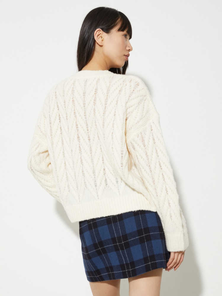 Flauschiger Pullover mit Chevron-Motiv - MAX&Co. - 2