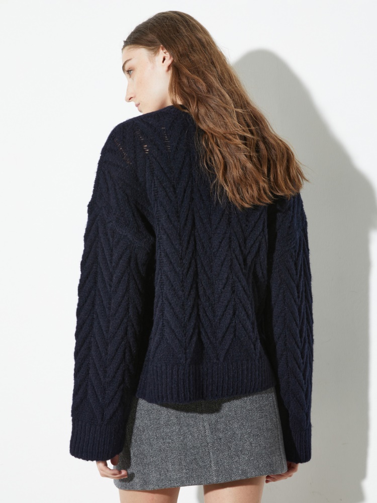 Flauschiger Pullover mit Chevron-Motiv - MAX&Co. - 2