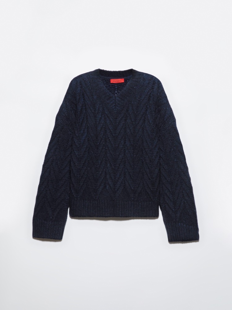 Flauschiger Pullover mit Chevron-Motiv - MAX&Co. - 5