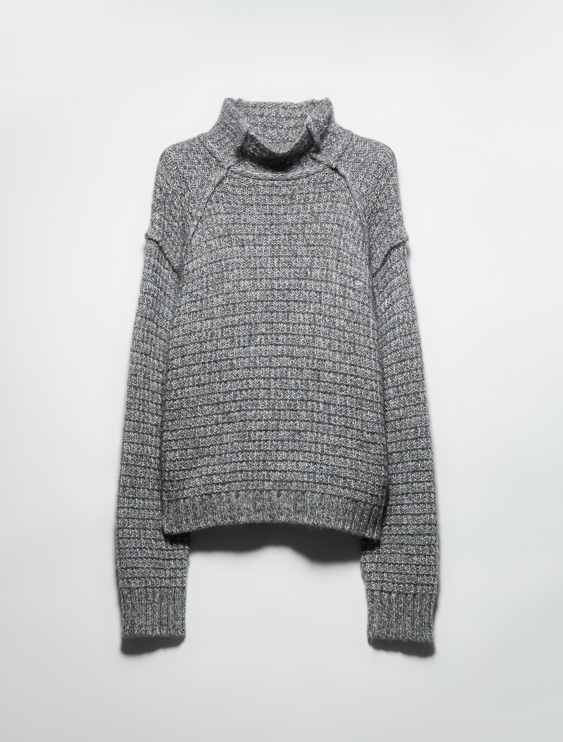 Lurex waffle-knit jumper - GREY - MAX&Co. - 5