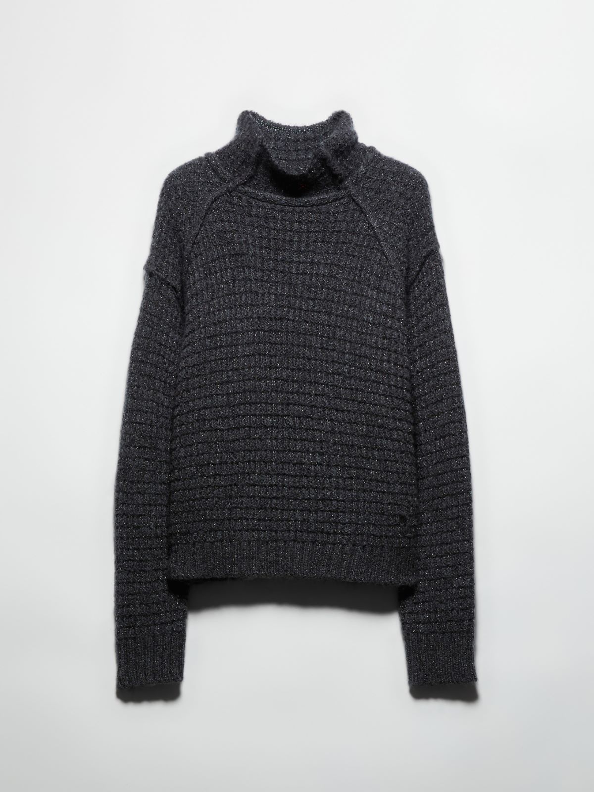 Lurex waffle-knit jumper - DARK GREY - MAX&Co. - 5