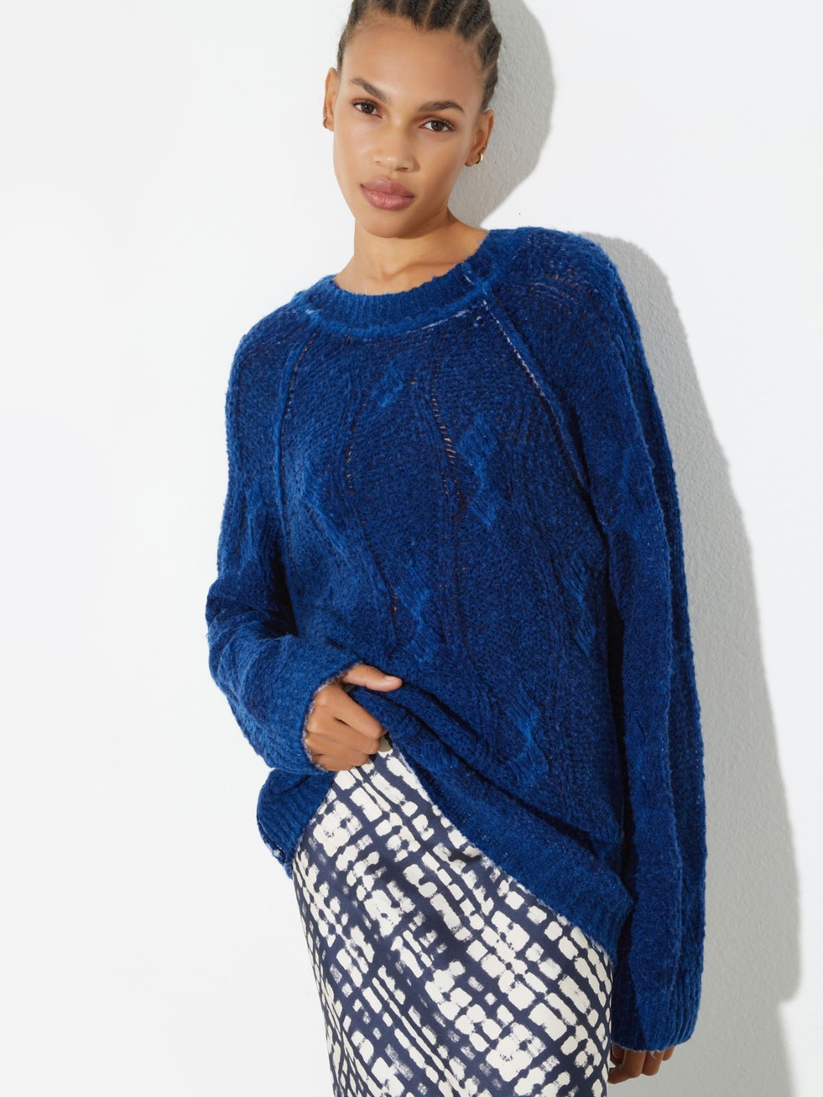Reversible cable-knit jumper - GREY - MAX&Co. - 6