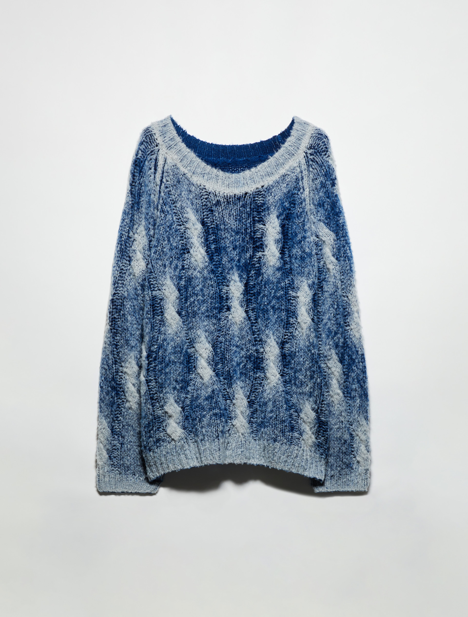 Reversible cable-knit jumper, grey | MAX&Co. Reversible cable-knit jumper - GREY - MAX&Co. - 5