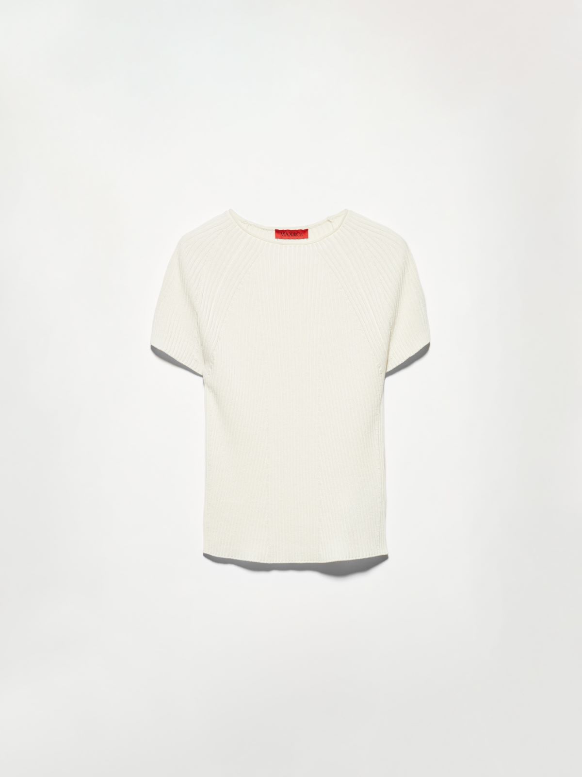 Slim-fit ribbed sweater - MILK - MAX&Co. - 5